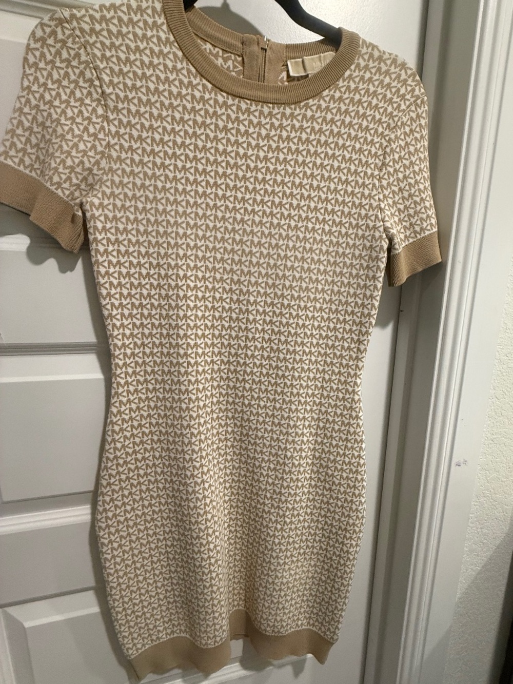 Michael Kors- Petite Logo Print Sweater Dress